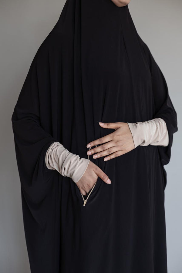 Knee length Zip burqa