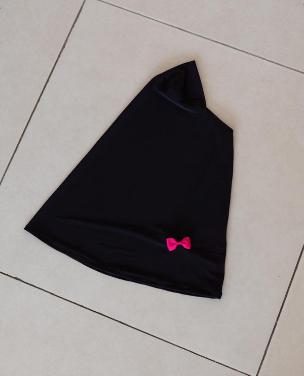 Black and Pink Bow Kids Burka