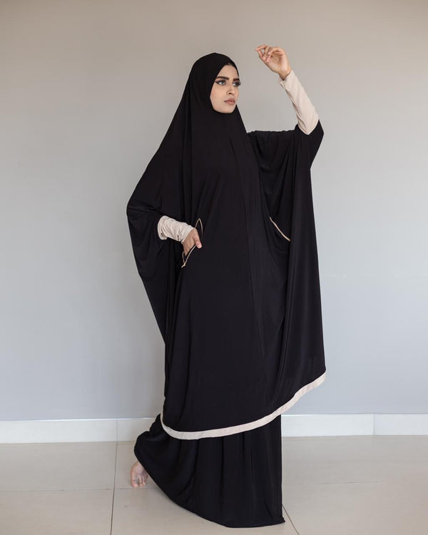 Knee length Zip burqa