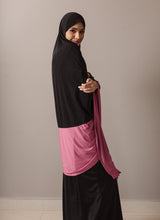 Black with pink two toned burka