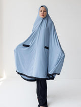 Knee Length Burka Sky Blue